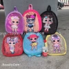 Plush schoolbag, diamond pink LOL girl schoolbag, children's watch, backpack, cartoon bag Item Picture